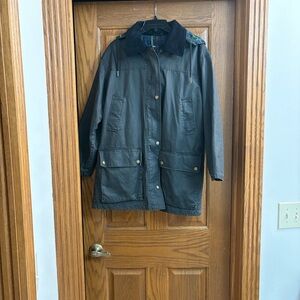 ASOS Women's Black Hooded Barn Style Jacket Cabincore, Size US 2, EUC